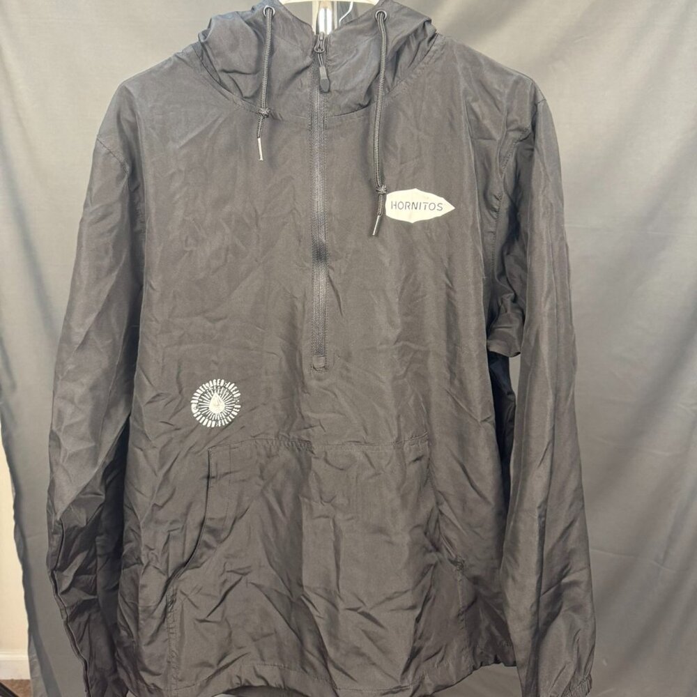 Hornitos Tequila Black Windbreaker Pullover Hoodie – Size M
